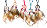 WOVEN DREAMCATCHER NECKLACE ON SUEDE CORD (  Sold by the piece or dozen)