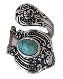 Wrap Around Western Turquoise Color Stone Ring (sold by the piece)