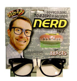 BILLY BOB NERD KIT WITH GLASSES AND TEETH W BRACES (sold by the piece )