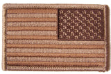 BROWN DESERT AMERICAN FLAG right arm 3 INCH EMBROIDERED PATCH ( sold by the piece )