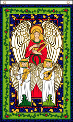 HEAVENLY ANGELS  3' X 5' FLAG (Sold by the piece)
