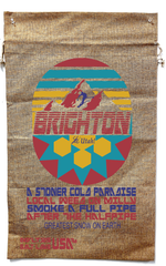 BRIGHTON UTAH  BURLAP BAG ( sold by the piece )