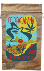 COPACABANA MARIJUANA BURLAP BAG ( sold by the piece )