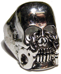 SKULL HEAD W HANDCUFF EYES BIKER RING  (Sold by the piece) *