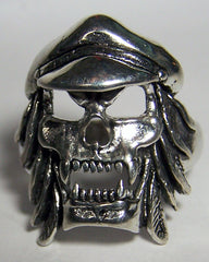 VAMPIRE BIKER SKULL WITH HAT BIKER RING ( sold by the piece )