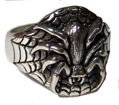 size 14 SPIDER & WEB BIKER RING (Sold by the piece)