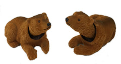 MOVING BOBBLE HEAD BROWN BEARS (Sold by the piece or dozen) *- CLOSEOUT $ 1.50 EA