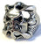CLAW HOLDING SKULL METAL BIKER RING (SOLD BY THE PIECE)
