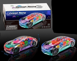 LIGHT UP DANCING MECHANICAL MUSICAL STOP AND GO CAR (sold by the piece)