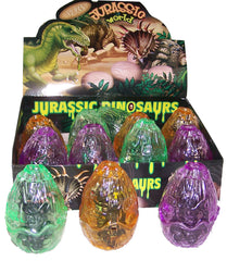 JURASSIC WORLD DINOSAUR 3D EGGS ( sold by the dozen )