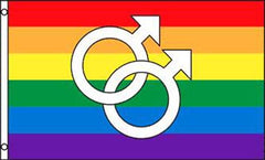 DOUBLE LARGE MARS 3 x 5 PRIDE FLAG (Sold by the piece)