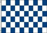 BLUE WHITE 3 X 5  CHECKERED FLAG (Sold by the piece)