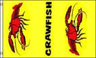VERTICAL CRAWFISH FLAG (Sold by the piece)