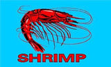 SHRIMP BLUE 3' x 5' FLAG (Sold by the piece)