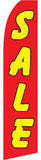 SUPER SWOOPER 15 FT YELLOW RED SALE FLAG  (Sold by the piece)