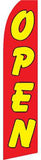 SUPER SWOOPER 15 FT YELLOW RED OPEN FLAG  (Sold by the piece)
