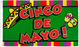 CINCO DE MAYO  3 X 5 CELEBRATION FLAG (Sold by the piece)