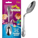 FOLDING SPOON TRICK AND JOKE UTENSIL ( sold by piece or dozen)