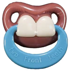 TWO FRONT TEETH WITH RING  BILLY BOB TODDLER PACIFIER ( sold by  the piece )