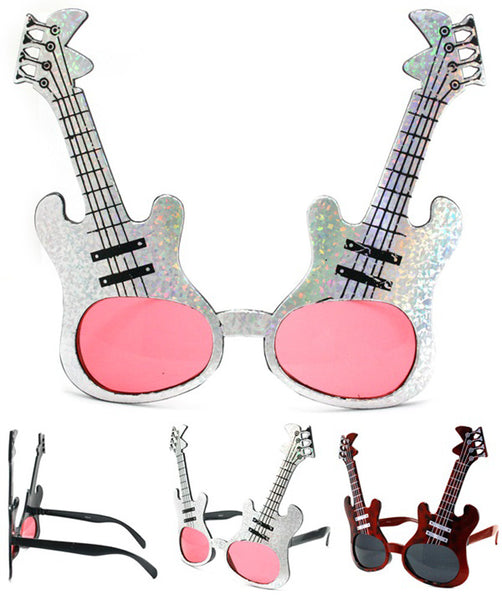 METALLIC GUITAR PARTY GLASSES (Sold by the piece or dozen ) Novelties