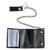 EMBROIDERED TWIN CROSSED PISTOLS GUNS TRIFOLD LEATHER WALLET WITH CHAIN (Sold by the piece)