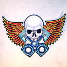 JUMBO BACK 11 INCH PATCH PISTON SKULL (Sold by the piece) CLOSEOUT $ $4.95 EACH