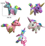 REMOTE CONTROL BATTERY OPERATED TOY WALKING RAINBOW UNICORN ( sold by the piece )