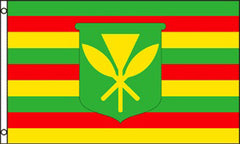OLD HAWAIIAN KANAKA MAOLI 3 X 5 FLAG ( sold by the piece ) CLOSEOUT $ 2.95 EA