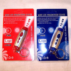 LED PROJECTION CLOCK KEY CHAIN *batteries need to be replaced (Sold by the piece)