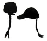 BLACK BRAID BASEBALL HAT (Sold by the piece)