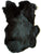 BLACK DYED COLOR RABBIT SKIN PELT (Sold by the piece)