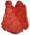RED COLOR DYED RABBIT SKIN PELT (Sold by the piece)