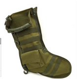 Tactical Military Style Christmas Stocking with Zippers and Pockets!