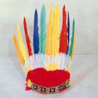 INDIAN CHIEF FEATHER HEAD BAND HEADDRESS  (Sold by the pieces or dozen)