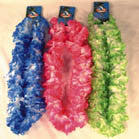 LARGE FLUFFLY FLOWER HAWAIIAN LEI'S (Sold by the dozen) -* CLOSEOUT NOW ONLY 75 CENT EA