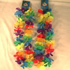 MULTI SOLID COLOR FLOWER HAWAIIAN LEI'S (Sold by the dozen) -* CLOSEOUT NOW ONLY 50 CENTS EA