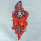 DEVIL SWORD 4 INCH PATCH (Sold by the piece or dozen ) -* CLOSEOUT NOW AS LOW AS 75 CENTS EA