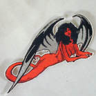 DEVIL WOMAN 4 INCH PATCH ( Sold by the piece or dozen ) *- CLOSEOUT AS LOW AS 75 CENTS EA