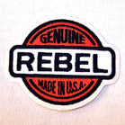 GENUINE REBEL 3 1/2 IN EMBROIDERED PATCH (Sold by the piece)