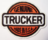 GENUINE TRUCKER 3 1/2 INCH EMBROIDERED PATCH (Sold by the piece)