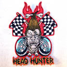 HEAD HUNTER 4 INCH PATCH (Sold by the piece or dozen ) CLOSEOUT AS LOW AS 75 CENTS EA