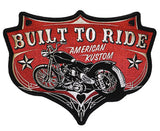 BUILT TO RIDE PATCH (Sold by the piece)