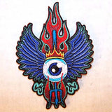 EYE SWORD WINGS 4 INCH PATCH (Sold by the piece or dozen ) -* CLOSEOUT AS LOW AS 75 CENTS EA