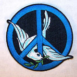 DOVE PEACE 3 INCH PATCH (Sold by the piece or dozen ) -* CLOSEOUT AS LOW AS 75 CENTS EA