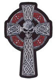 CELTIC SKULL CROSS 5 INCH PATCH (Sold by the piece)
