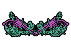 ROSES AND PISTOLS PATCH (Sold by the piece)