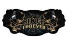 BIKER FOREVER SKULLS PATCH (Sold by the piece)