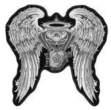 ENGINE WINGS 5 INCH PATCH ASPHALT ANGEL (Sold by the piece)