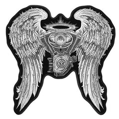 ENGINE WINGS 5 INCH PATCH ASPHALT ANGEL (Sold by the piece)