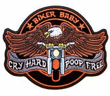 BIKER BABY - POOP FREE PATCH (Sold by the piece)